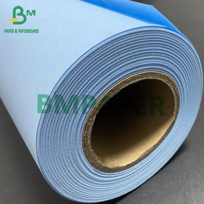Blu Plotter Paper Roll Double Side Blueprint Paper personalizzato Larghezza 50m 100m 150m Lunghezza