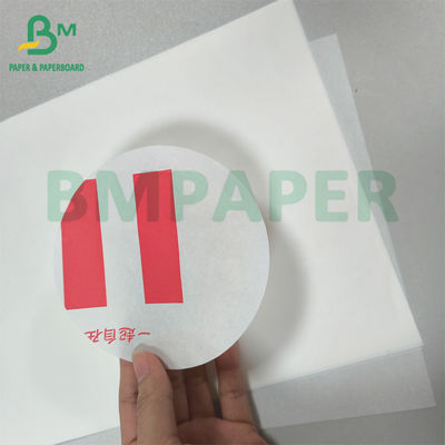 34gm 38gm 50gm Carta bianca resistente al grasso Piatto alimentare