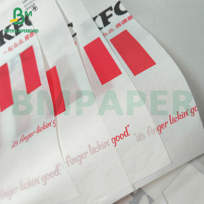 Carta per imballaggio alimentare a prova di grasso 35 gm 40 gm 50 gm per hamburger sandwich
