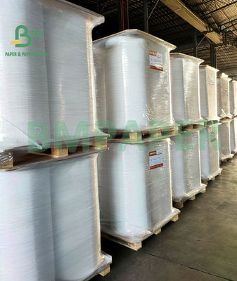 24 gm 28 gm Good Printing Food Grade Pulpa di legno Straw Wrapping Paper Rolls