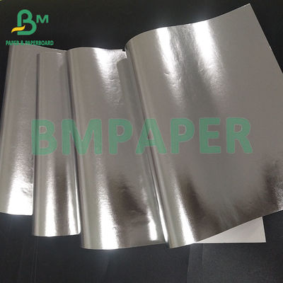 70 gm 763 mm Rulli di carta argentei impermeabili e sommergibili alluminati per etichette di birra