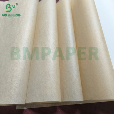 40 gm Grado 7 carta greaseproof rotoli e fogli di colore marrone per imballaggi alimentari