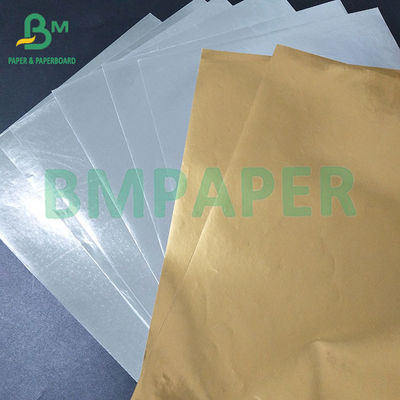 70 gm 763 mm Stampabilità Argentea resistenza all'umidità Etichetta di birra alluminata Carta olografica