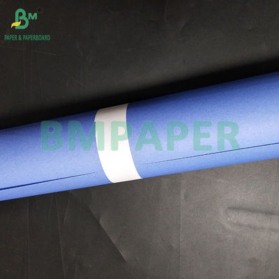 18&quot; 20LB Single Side Purple Blue CAD Plotter Paper 2&quot; Core Per Ingegneria Copia elettrostatica