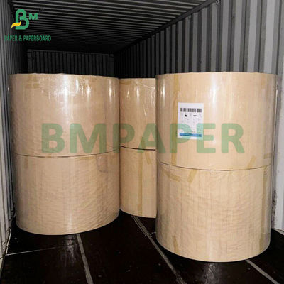 70 80 GSM Rollo di carta kraft marrone non sbiancato di alta resistenza 50 kg carico