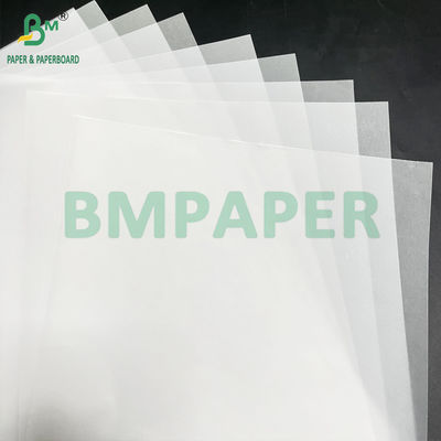 50 83 GSM Rollo di carta da trasferimento bianco liscio semitrasparente 880 mm x 40 m