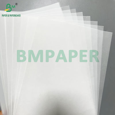 50 83 GSM Rollo di carta da trasferimento bianco liscio semitrasparente 880 mm x 40 m