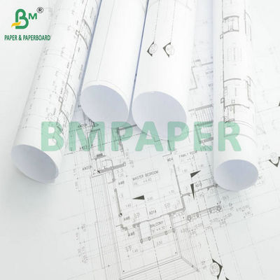 24' x 300ft 2' Core Inkjet Paper Bond Roll for Printing Piano di layout