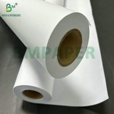 80 grammi di carta bianca senza rivestimento con un nucleo di 36 pollici x 50 metri e 2 centimetri.