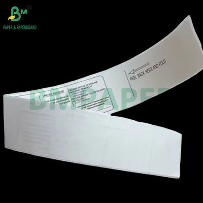 70 grammi Etichetta termica per bagagli adesiva carta da 53,9 cm x 5,5 cm