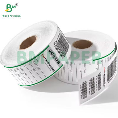 70 grammi Etichetta termica per bagagli adesiva carta da 53,9 cm x 5,5 cm