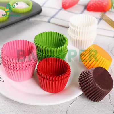 40 g di carta colorata a prova di grasso, rivestimenti per cupcake per la fabbricazione di tazze da muffin usa e getta