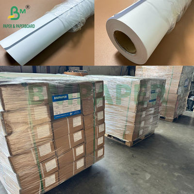 80 grammi di carta grafica bianca 1220 mm di larghezza x 150 m di lunghezza 3 "Core OEM Cartone imballaggio