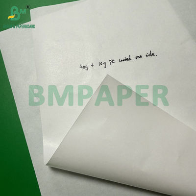 1 carta rivestita di PE laterale carta kraft bianca 40g + 10g dimensione 36 x 25 pollici