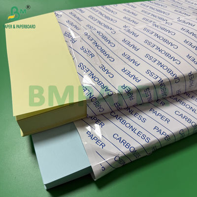 75 gr 78 gr Carta senza carbonio CF Giallo CFB Lettera blu Dimensione 216x279mm Immagine Nera