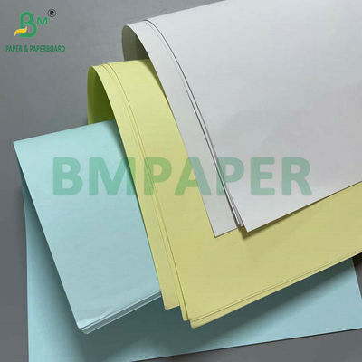 Bianco CB Giallo CF 75grs 78grs Bianco carta NCR senza carbonio 8,5" X 14" Immagine nera