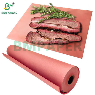 60gm 65gm Peach Butcher Paper carta da imballaggio alimentare per BBQ carne da fumo