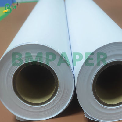 Alta rigidità 2/3 Inch Core Size Bianco CAD Plotter Rolls di carta da stampa