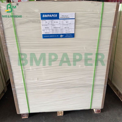 0.7mm 385gm Premium Absorbente Coaster Board 70x100cm Carta bianca naturale