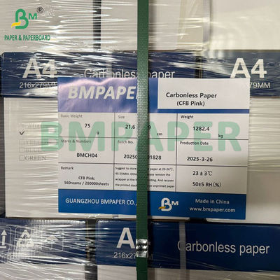 56g - 78g Autocopia digitale NCR Lettera di carta Dimensione 8/2 x 11 pollici Immagine Nero