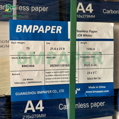 56g - 78g Autocopia digitale NCR Lettera di carta Dimensione 8/2 x 11 pollici Immagine Nero