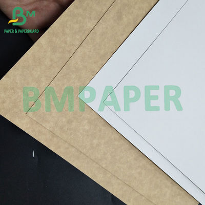 300gm da un lato Bianco Marrone Dentro Disposable Bake Kraft Pan Pan Board 0,45mm