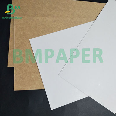 300gm da un lato Bianco Marrone Dentro Disposable Bake Kraft Pan Pan Board 0,45mm