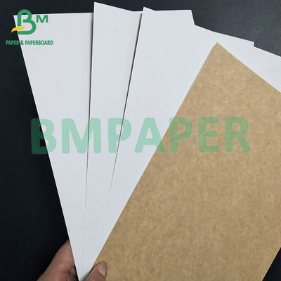 300gm da un lato Bianco Marrone Dentro Disposable Bake Kraft Pan Pan Board 0,45mm