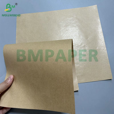 60gm 70gm 70x 100cm Marrone Rivestito 1 lato Carta Kraft a nervatura Per sacchetti di imballaggio alimentare