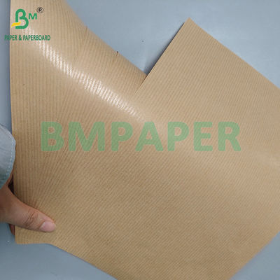50 gm 60 gm Carta kraft a strisce marrone lucida da un lato per imballaggio alimentare