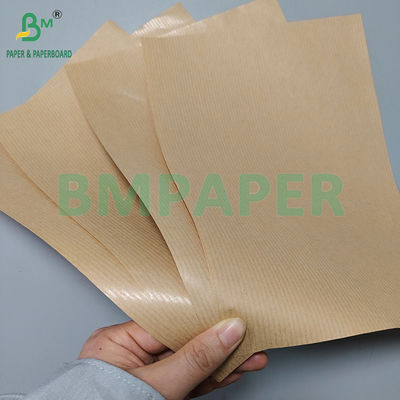 50 gm 60 gm Carta kraft a strisce marrone lucida da un lato per imballaggio alimentare