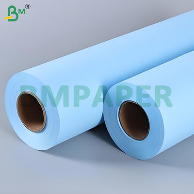 2 pollici Core Size Chiara immagine doppio lato Blu Plotter Paper Rolls