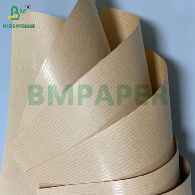 40GSM 50GSM 60GSM Rulli di carta kraft marrone a nervatura a strisce 750MM 1000MM