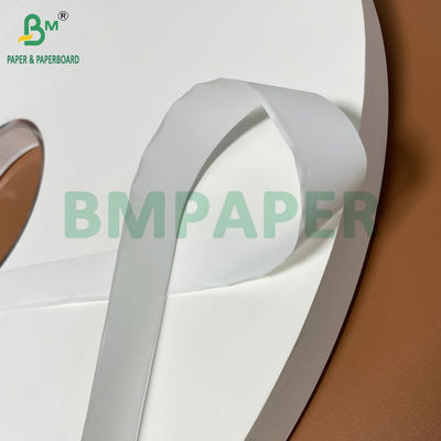 Rotoli di carta kraft da 28 g/m² in pasta di legno naturale, 29 mm e 33 mm, per l'incarto di cannucce