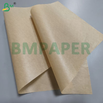35gm 38gm marrone doppio lato carta di olio di silicone per barbecue 24 x 36 pollici