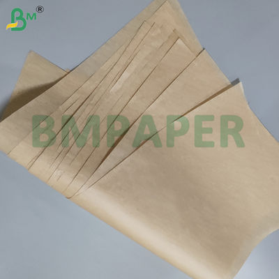 35gm 38gm marrone doppio lato carta di olio di silicone per barbecue 24 x 36 pollici