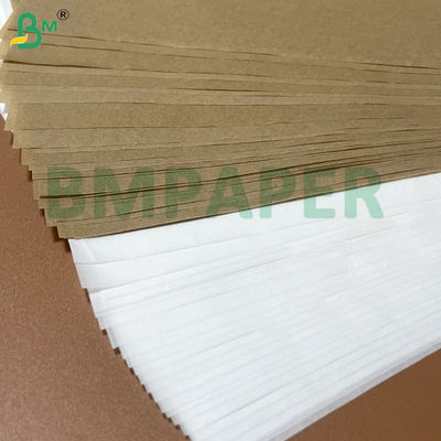 40g Bianco Marrone Kraft Silicone Rivestito Sicurezza Alimentare Silicone Carta da Forno Per Involucri da Forno