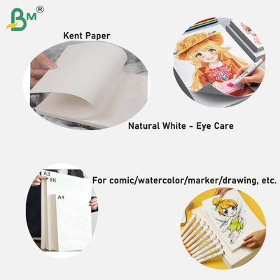 Carta Kent Bianco Naturale 200gsm 210gsm per Arte Fumetto 4k 8k 270mm×390mm