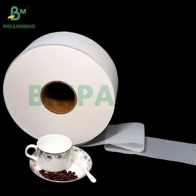 Carta di filtro per caffè di qualità alimentare sbiancata non sbiancata 40GSM 50GSM rulli di carta 1200 mm