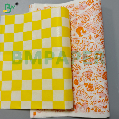 30 grammi di rotoli di carta di cera resistenti al grasso per l'imballaggio di panini