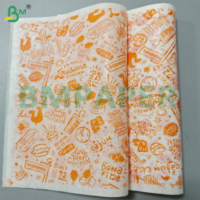 30 grammi di rotoli di carta di cera resistenti al grasso per l'imballaggio di panini