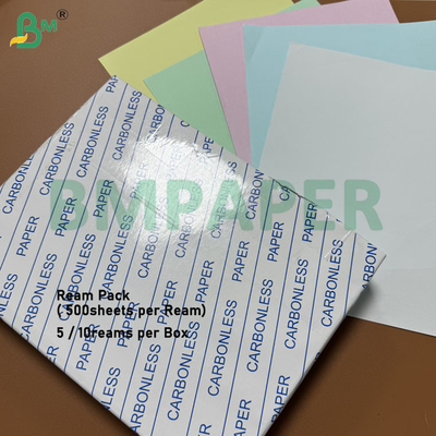 60gsm 65gsm Carbonless Copy Paper 8.5 X 11inch CFB CF Canary Color CCP Paper
