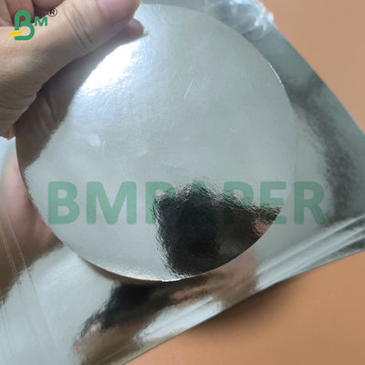 Carta di cartone a specchio di foglio d'argento fogli di carta metallica unilaterale