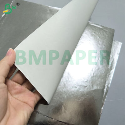 Carta base per etichetta bottiglia di birra, un lato argento e oro, un lato bianco