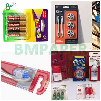 Cartoncino bianco per blister da 350g 400g 425g con buona stampa per l'imballaggio di spazzolini da denti