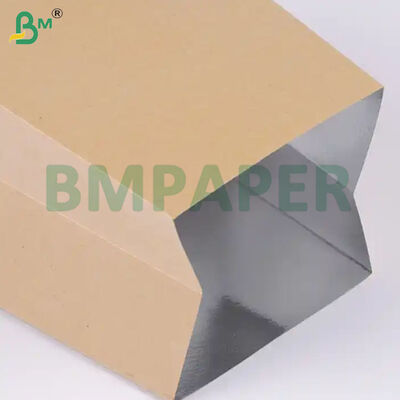 300gsm Silver Foil Face Cardboard Kraft Back Laminated Paper For Luxury Packaging
