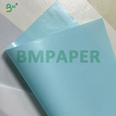 Carta pergamena traslucida blu resistente alle alte temperature per etichette autoadesive