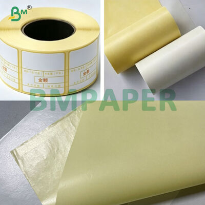 Adesivo giallo Etichetta rivestita in silicone Carta di vetro Jumbo Rolls