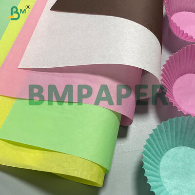 Carta da forno colorata per muffin con rivestimento antiaderente 35g 38g 40g 45g