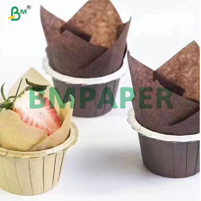 Carta da forno colorata per muffin con rivestimento antiaderente 35g 38g 40g 45g